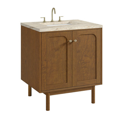 James Martin - Laurent 30" Single Vanity, Honey Oak w/ 3 CM Tajnar Eclos Top - 545-V30-HNO-3TJR view 16