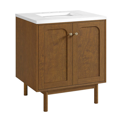 James Martin - Laurent 30" Single Vanity, Honey Oak w/ 3 CM White Zeus Silestone Top - 545-V30-HNO-3WZ view 22