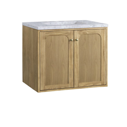 James Martin - Laurent 30" Single Vanity, Light Natural Oak w/ 3 CM Carrara Marble Top - 545-V30-LNO-3CAR view 19