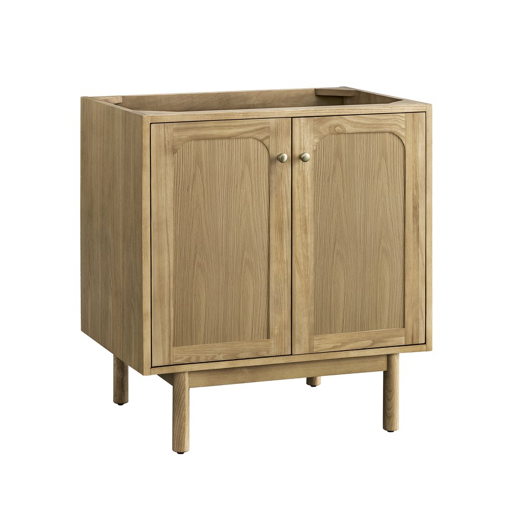 James Martin - Laurent 30" Single Vanity, Light Natural Oak w/ 3 CM Charcoal Soapstone Top - 545-V30-LNO-3CSP view 3