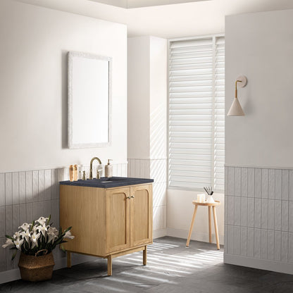 James Martin - Laurent 30" Single Vanity, Light Natural Oak w/ 3 CM Charcoal Soapstone Top - 545-V30-LNO-3CSP view 7