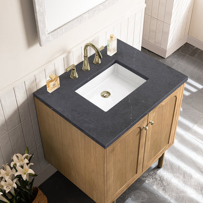 James Martin - Laurent 30" Single Vanity, Light Natural Oak w/ 3 CM Charcoal Soapstone Top - 545-V30-LNO-3CSP view 12