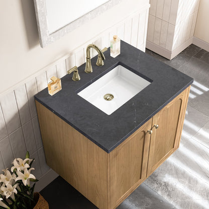James Martin - Laurent 30" Single Vanity, Light Natural Oak w/ 3 CM Charcoal Soapstone Top - 545-V30-LNO-3CSP view 13