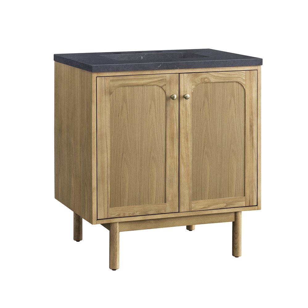 James Martin - Laurent 30" Single Vanity, Light Natural Oak w/ 3 CM Charcoal Soapstone Top - 545-V30-LNO-3CSP view 18