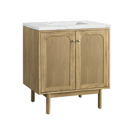 James Martin - Laurent 30" Single Vanity, Light Natural Oak w/ 3 CM Ethereal Noctis Top - 545-V30-LNO-3ENC view 18