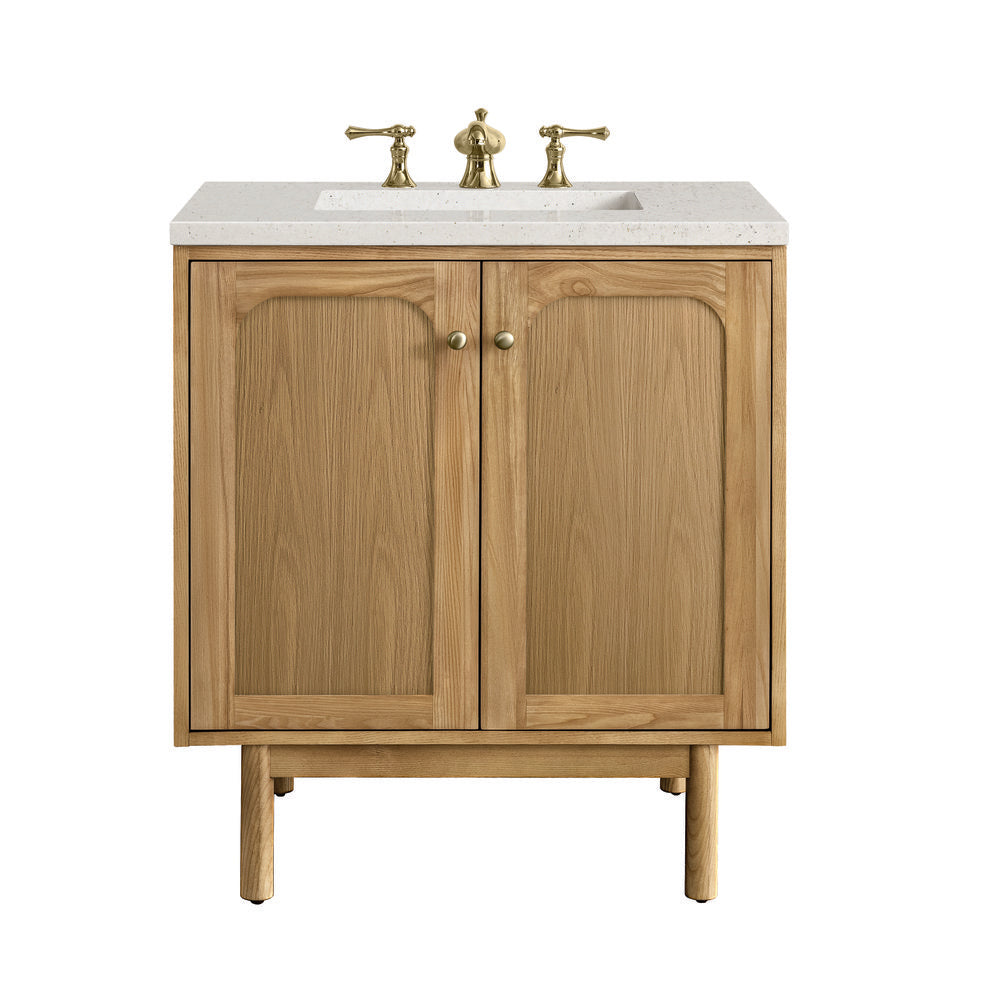 James Martin - Laurent 30" Single Vanity, Light Natural Oak w/ 3 CM Lime Delight Top - 545-V30-LNO-3LDL view 1