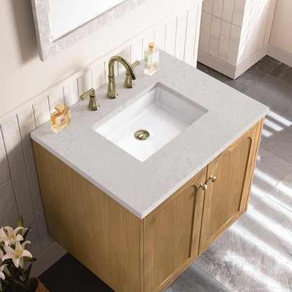 James Martin - Laurent 30" Single Vanity, Light Natural Oak w/ 3 CM Lime Delight Top - 545-V30-LNO-3LDL view 13