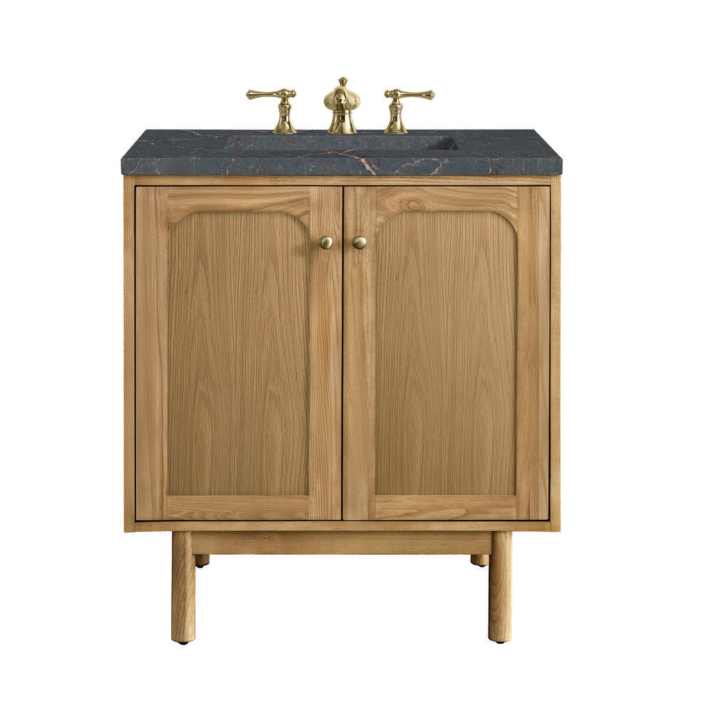 James Martin - Laurent 30" Single Vanity, Light Natural Oak w/ 3 CM Parisien Bleu Top - 545-V30-LNO-3PBL view 1