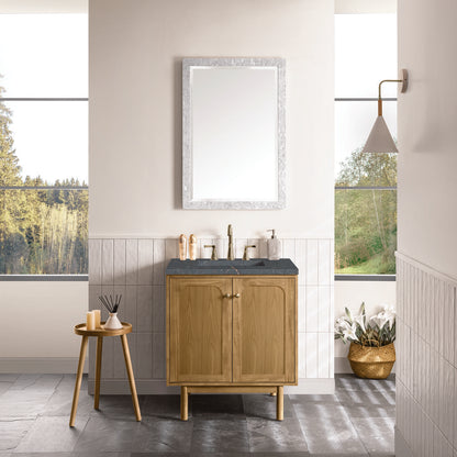 James Martin - Laurent 30" Single Vanity, Light Natural Oak w/ 3 CM Parisien Bleu Top - 545-V30-LNO-3PBL view 5