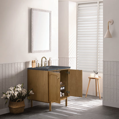 James Martin - Laurent 30" Single Vanity, Light Natural Oak w/ 3 CM Parisien Bleu Top - 545-V30-LNO-3PBL view 9