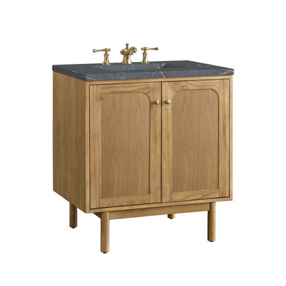 James Martin - Laurent 30" Single Vanity, Light Natural Oak w/ 3 CM Parisien Bleu Top - 545-V30-LNO-3PBL view 18