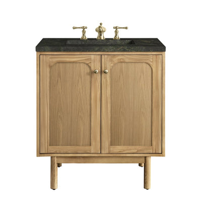 James Martin - Laurent 30" Single Vanity, Light Natural Oak, w/ 3 CM Phantome Eclos Top - 545-V30-LNO-3PHT view 1
