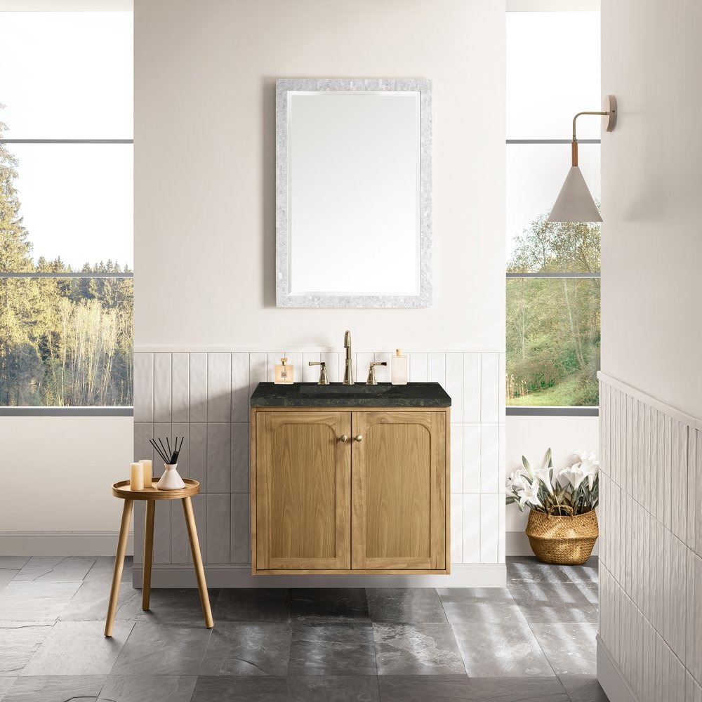 James Martin - Laurent 30" Single Vanity, Light Natural Oak, w/ 3 CM Phantome Eclos Top - 545-V30-LNO-3PHT view 8