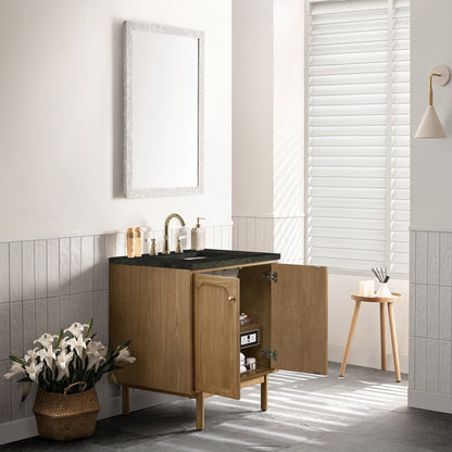 James Martin - Laurent 30" Single Vanity, Light Natural Oak, w/ 3 CM Phantome Eclos Top - 545-V30-LNO-3PHT view 11