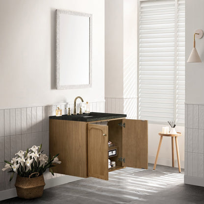 James Martin - Laurent 30" Single Vanity, Light Natural Oak, w/ 3 CM Phantome Eclos Top - 545-V30-LNO-3PHT view 12