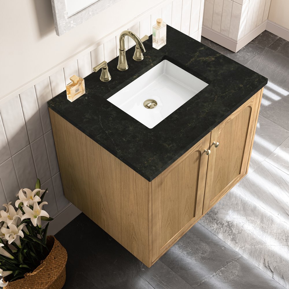 James Martin - Laurent 30" Single Vanity, Light Natural Oak, w/ 3 CM Phantome Eclos Top - 545-V30-LNO-3PHT view 15