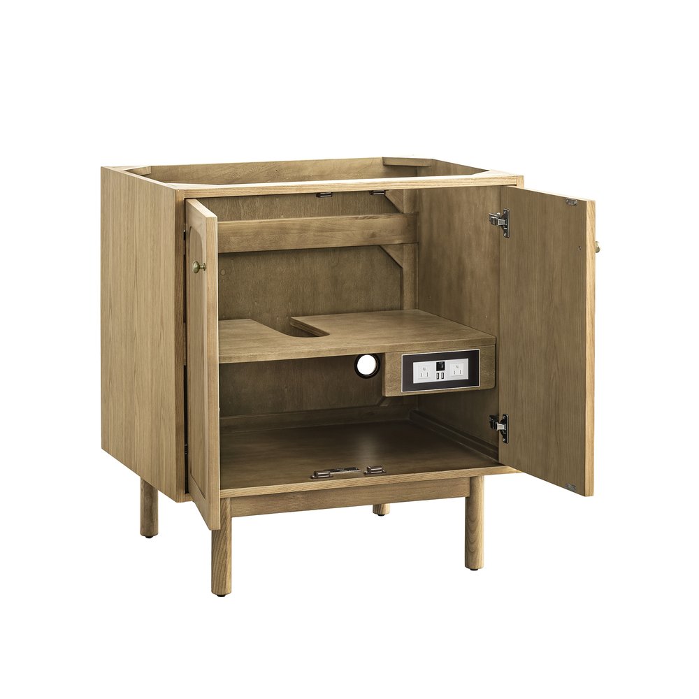 James Martin - Laurent 30" Single Vanity, Light Natural Oak, w/ 3 CM Phantome Eclos Top - 545-V30-LNO-3PHT view 16