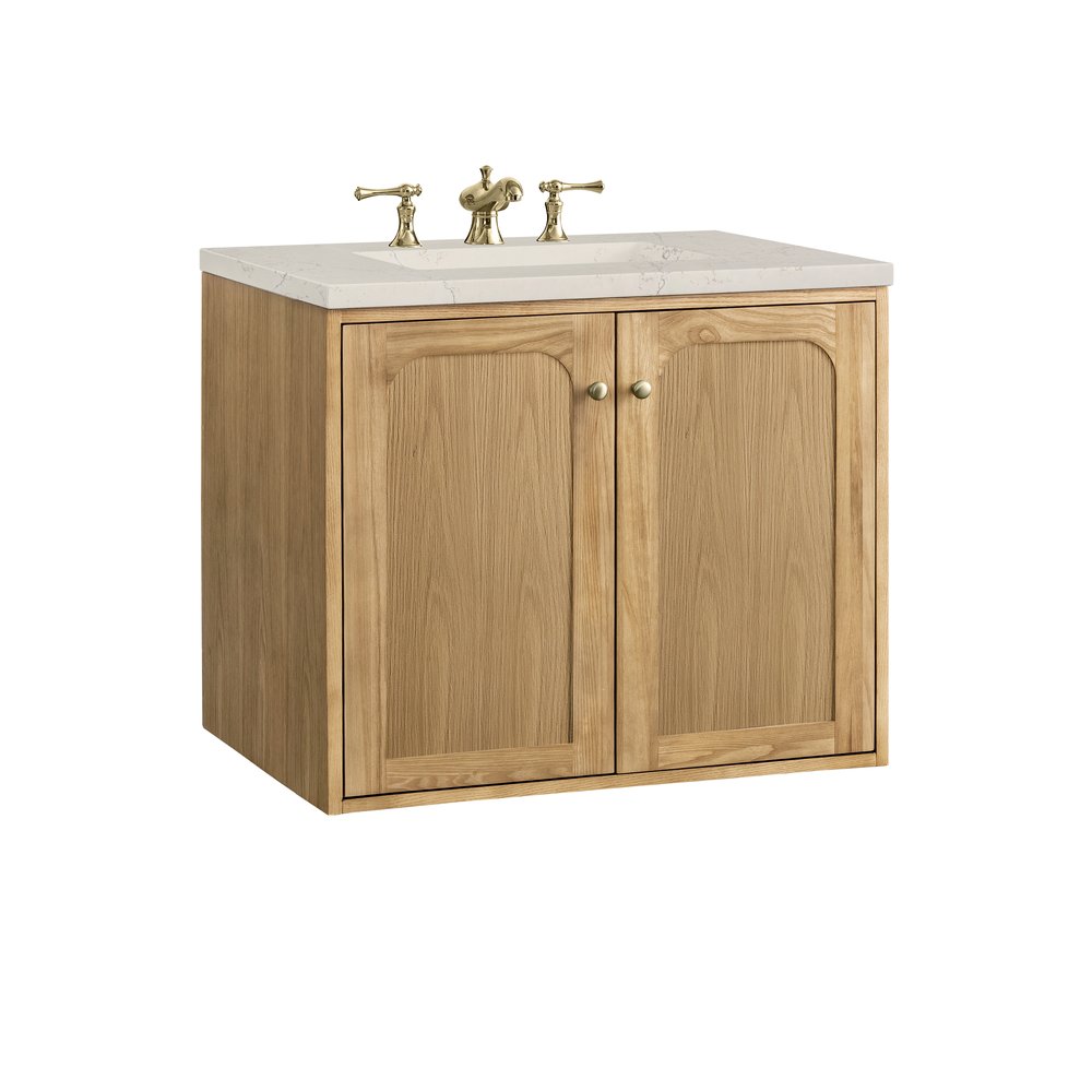 James Martin - Laurent 30" Single Vanity, Light Natural Oak, w/ 3 CM Siberian Silestone Top - 545-V30-LNO-3SFR view 21