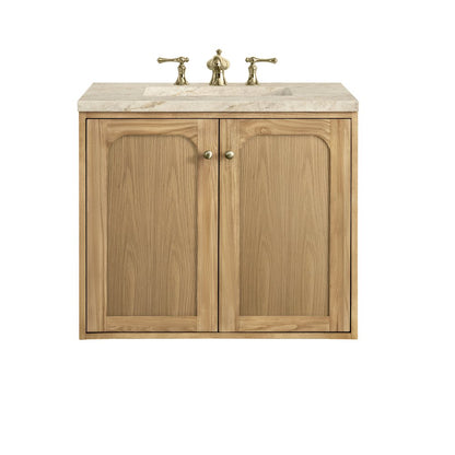 James Martin - Laurent 30" Single Vanity, Light Natural Oak, w/ 3 CM Tajnar Eclos Top - 545-V30-LNO-3TJR view 3