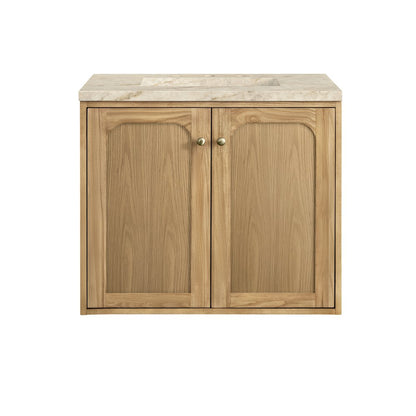 James Martin - Laurent 30" Single Vanity, Light Natural Oak, w/ 3 CM Tajnar Eclos Top - 545-V30-LNO-3TJR view 4