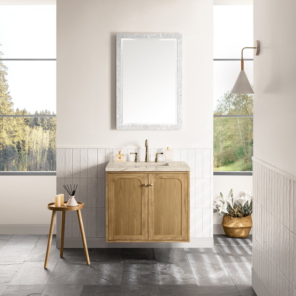James Martin - Laurent 30" Single Vanity, Light Natural Oak, w/ 3 CM Tajnar Eclos Top - 545-V30-LNO-3TJR view 8