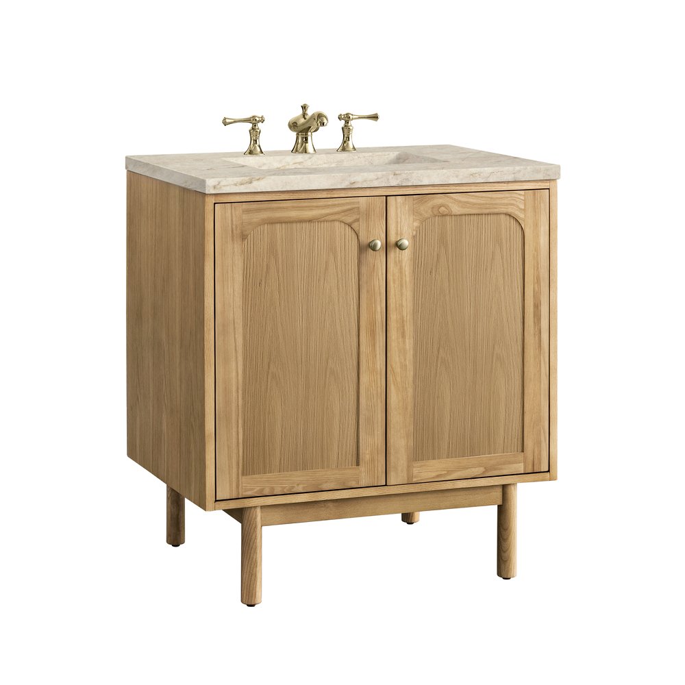 James Martin - Laurent 30" Single Vanity, Light Natural Oak, w/ 3 CM Tajnar Eclos Top - 545-V30-LNO-3TJR view 22