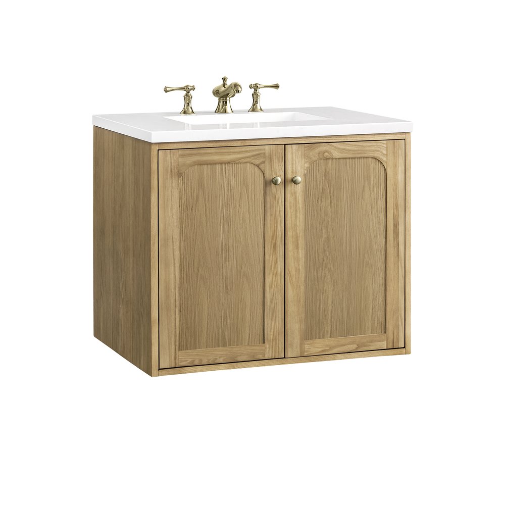 James Martin - Laurent 30" Single Vanity, Light Natural Oak w/ 3 CM White Zeus Top - 545-V30-LNO-3WZ view 24