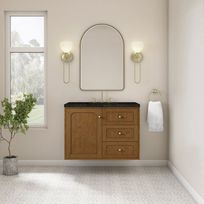 James Martin - Laurent 36" Single Vanity, Honey Oak w/ 3 CM Phantome Eclos Top - 545-V36-HNO-3PHT view 6