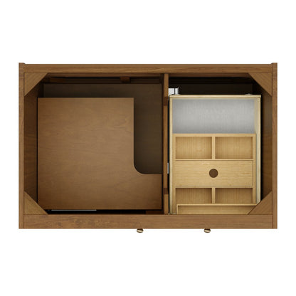 James Martin - Laurent 36" Single Vanity, Honey Oak w/ 3 CM Phantome Eclos Top - 545-V36-HNO-3PHT view 10
