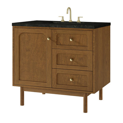 James Martin - Laurent 36" Single Vanity, Honey Oak w/ 3 CM Phantome Eclos Top - 545-V36-HNO-3PHT view 16