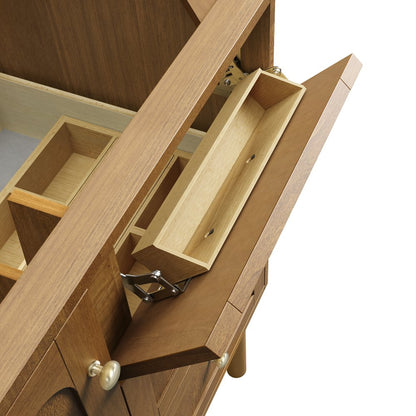 James Martin - Laurent 36" Single Vanity, Honey Oak w/ 3 CM Phantome Eclos Top - 545-V36-HNO-3PHT view 22