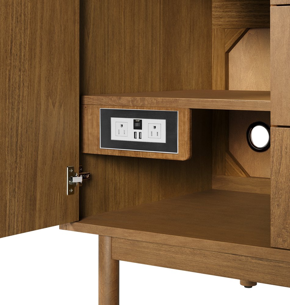 James Martin - Laurent 36" Single Vanity, Honey Oak w/ 3 CM Victorian Silver Silestone Top - 545-V36-HNO-3VSL view 19