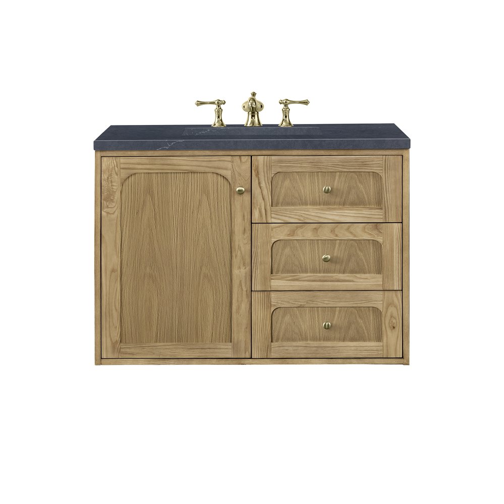 James Martin - Laurent 36" Single Vanity, Light Natural Oak w/ 3 CM Charcoal Soapstone Top - 545-V36-LNO-3CSP view 2