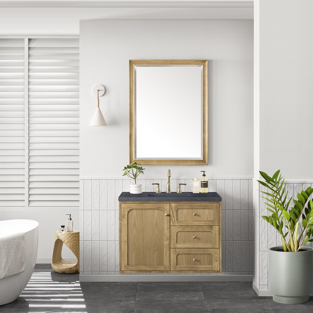 James Martin - Laurent 36" Single Vanity, Light Natural Oak w/ 3 CM Charcoal Soapstone Top - 545-V36-LNO-3CSP view 5