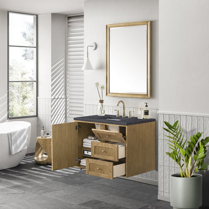 James Martin - Laurent 36" Single Vanity, Light Natural Oak w/ 3 CM Charcoal Soapstone Top - 545-V36-LNO-3CSP view 8