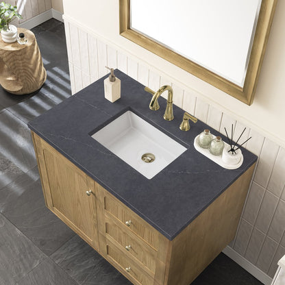 James Martin - Laurent 36" Single Vanity, Light Natural Oak w/ 3 CM Charcoal Soapstone Top - 545-V36-LNO-3CSP view 11