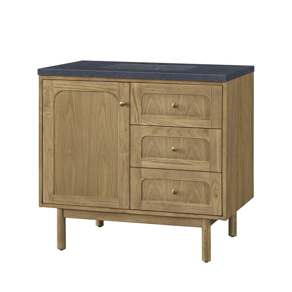 James Martin - Laurent 36" Single Vanity, Light Natural Oak w/ 3 CM Charcoal Soapstone Top - 545-V36-LNO-3CSP view 16