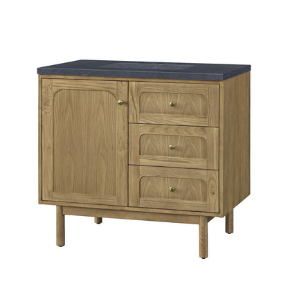James Martin - Laurent 36" Single Vanity, Light Natural Oak w/ 3 CM Charcoal Soapstone Top - 545-V36-LNO-3CSP view 16