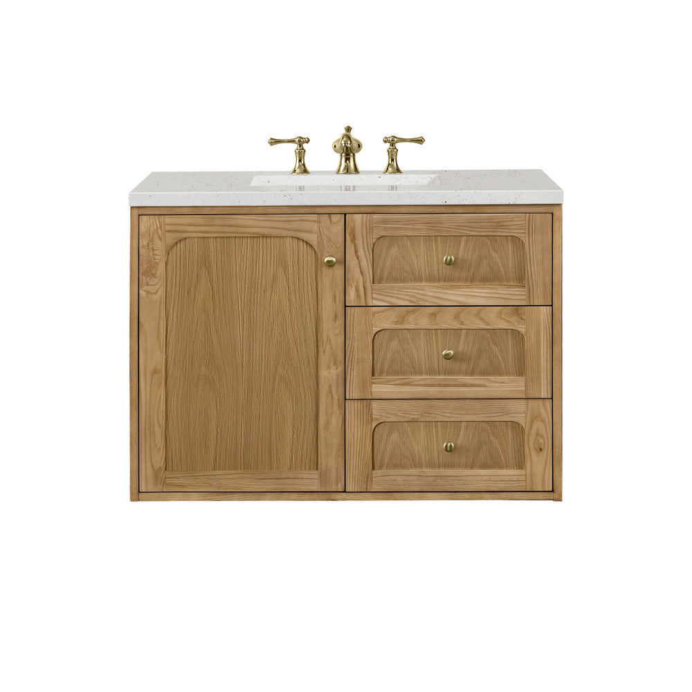 James Martin - Laurent 36" Single Vanity, Light Natural Oak w/ 3 CM Lime Delight Top - 545-V36-LNO-3LDL view 2