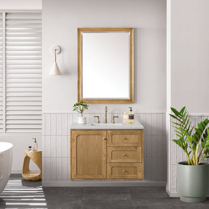 James Martin - Laurent 36" Single Vanity, Light Natural Oak w/ 3 CM Lime Delight Top - 545-V36-LNO-3LDL view 6
