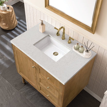 James Martin - Laurent 36" Single Vanity, Light Natural Oak w/ 3 CM Lime Delight Top - 545-V36-LNO-3LDL view 12