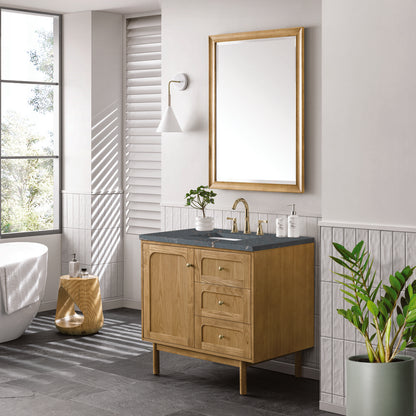 James Martin - Laurent 36" Single Vanity, Light Natural Oak w/ 3 CM Parisien Bleu Top - 545-V36-LNO-3PBL view 7