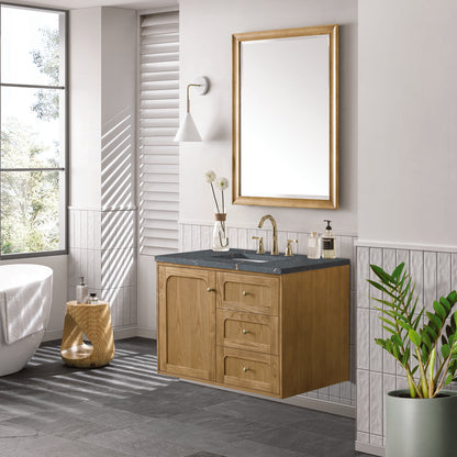 James Martin - Laurent 36" Single Vanity, Light Natural Oak w/ 3 CM Parisien Bleu Top - 545-V36-LNO-3PBL view 8