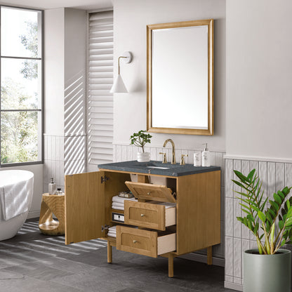James Martin - Laurent 36" Single Vanity, Light Natural Oak w/ 3 CM Parisien Bleu Top - 545-V36-LNO-3PBL view 9