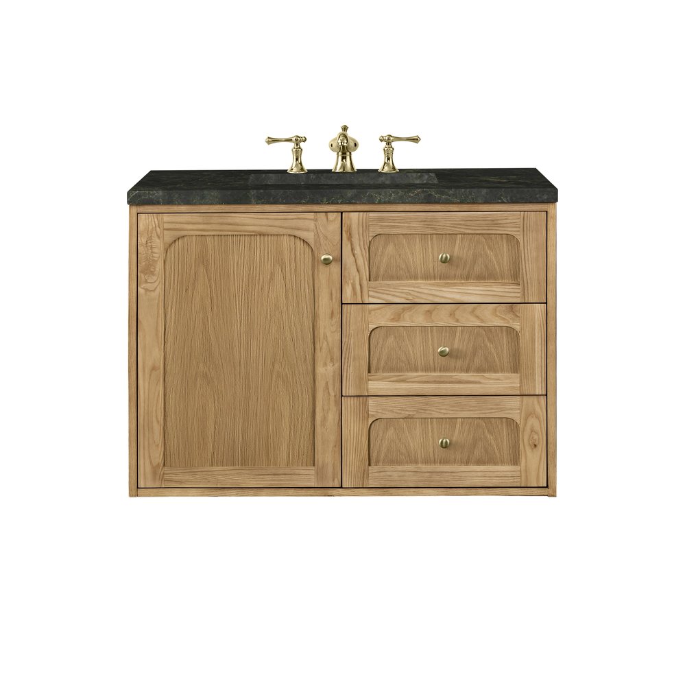 James Martin - Laurent 36" Single Vanity, Light Natural Oak, w/ 3 CM Phantome Eclos Top - 545-V36-LNO-3PHT view 3