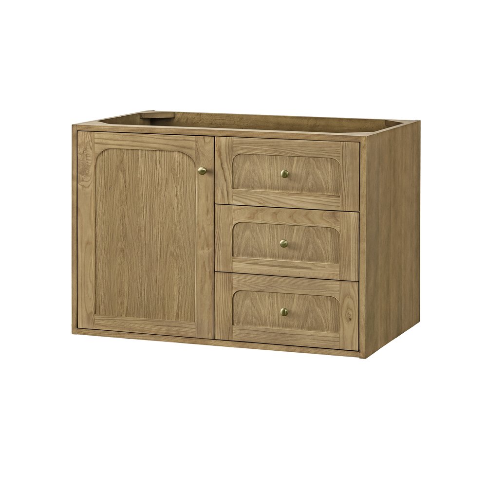 James Martin - Laurent 36" Single Vanity, Light Natural Oak, w/ 3 CM Phantome Eclos Top - 545-V36-LNO-3PHT view 6