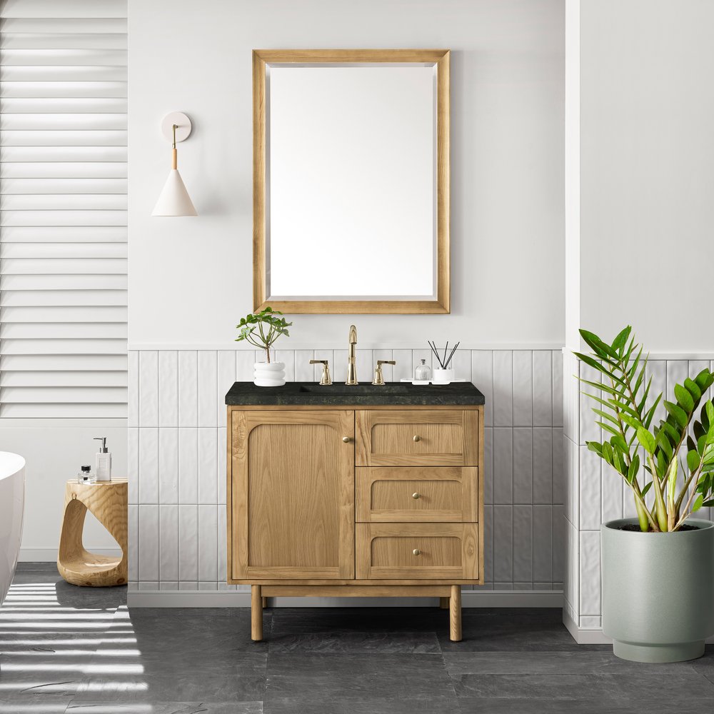 James Martin - Laurent 36" Single Vanity, Light Natural Oak, w/ 3 CM Phantome Eclos Top - 545-V36-LNO-3PHT view 7