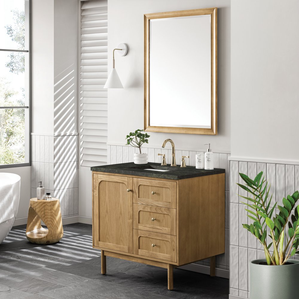 James Martin - Laurent 36" Single Vanity, Light Natural Oak, w/ 3 CM Phantome Eclos Top - 545-V36-LNO-3PHT view 9