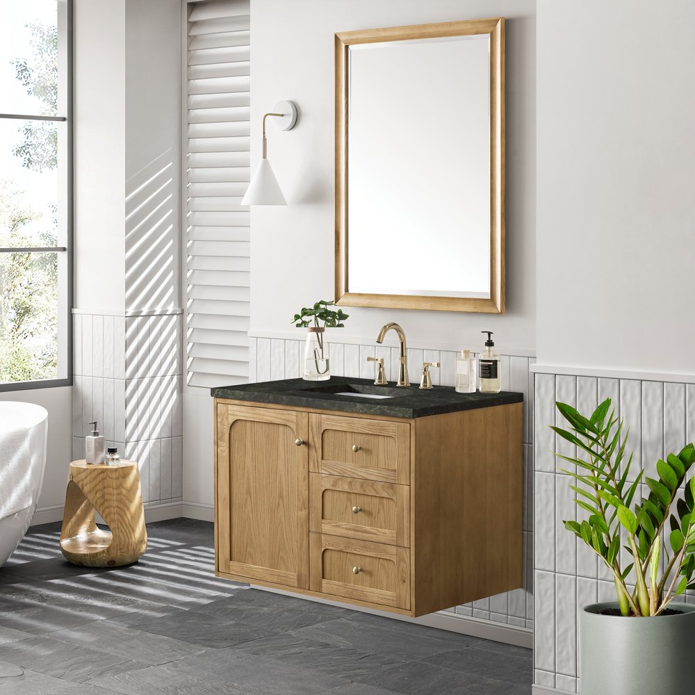 James Martin - Laurent 36" Single Vanity, Light Natural Oak, w/ 3 CM Phantome Eclos Top - 545-V36-LNO-3PHT view 10