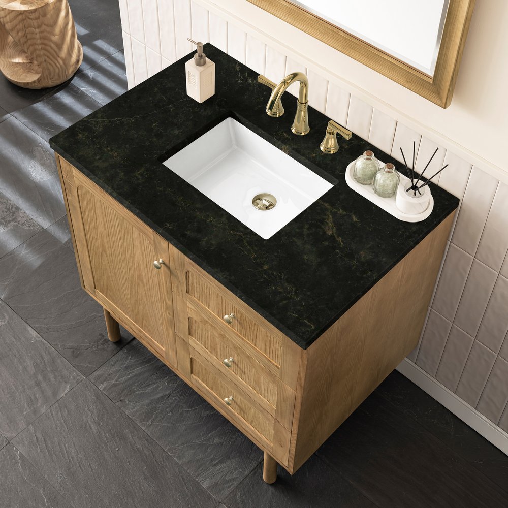 James Martin - Laurent 36" Single Vanity, Light Natural Oak, w/ 3 CM Phantome Eclos Top - 545-V36-LNO-3PHT view 14